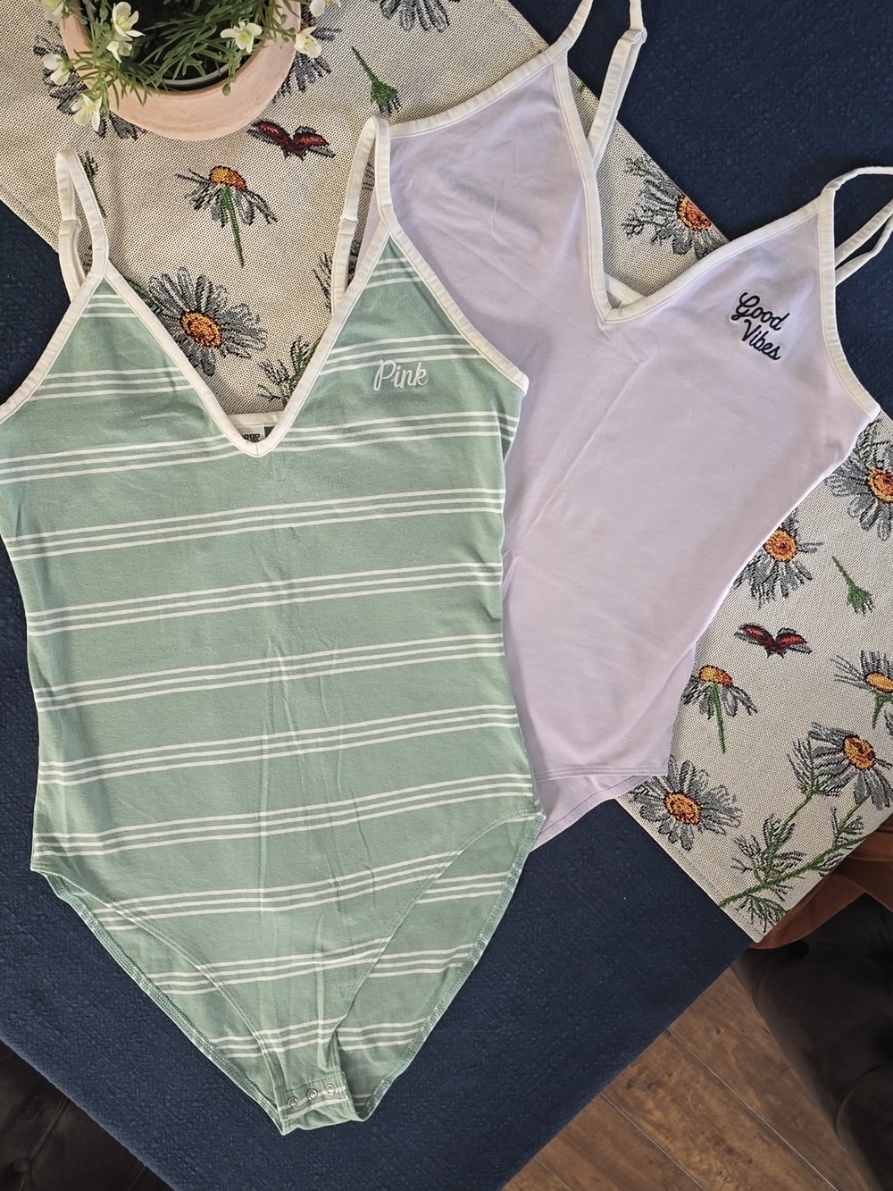 PINK Victoria's Secret V‑Neck Bodysuit Bundle